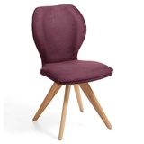 Niehoff Sitzmöbel Colorado Trend-Line Design-Stuhl Gestell Wildeiche - Polyester Nirvana rot