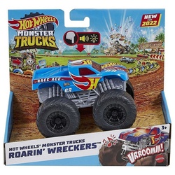 Mattel® Spielzeug-Monstertruck Mattel HDX63 - Hot Wheels - Monster Trucks - Race Ace mit Licht und So bunt