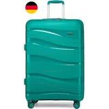 KONO Klein Handgepäck Trolley Koffer 56Cm Leicht Hartschalenkoffer Reisekoffer M