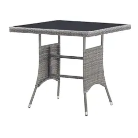 vidaXL Gartentisch 80 x 80 x 74 cm Grau