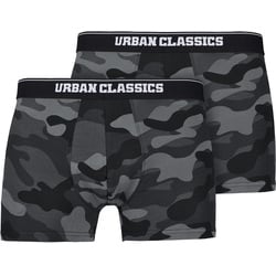 Urban Classics Camo Boxer Shorts 2er Pack darkcamo, Größe XL