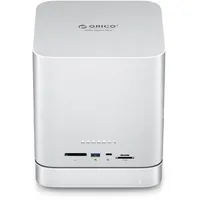 ORICO DataMatrix Mini 22TB Externer Speicher, 2TB SSD mit 20TB externer Festplatte, 10Gbps USB-C&USB A Docking Station Kompatibel mit Thunderbolt 3/4/5, SD/TF/CF Kartenleser