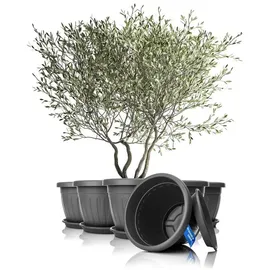 BigDean Blumentopf 50 Ø x 38 cm Anthrazit
