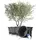BigDean Blumentopf 50 Ø x 38 cm Anthrazit