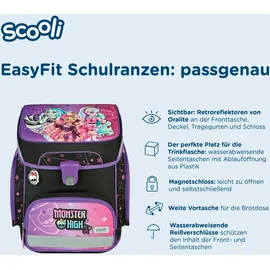 Scooli EasyFit Schulranzen-Set 5-teilig Monster High