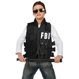 Wilbers&Wilbers Kinder Kostüm FBI Polizei Weste Karneval Fasching Gr. 152