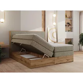 MKS Wood Classic King 140 x 200 cm H3 Dunkelbeige Struktur