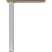 Vasalat CAMAR höhenverstellbar Alumina 60x60mm, 705-735mm gerillt, Alu
