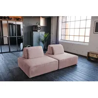 KAWOLA Modulsofa WIOLO SOFT 2 Module 2 Rückenkissen Cord rosa