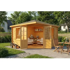 Alpholz Gartenhaus 3,75 x 3,75 m Braun