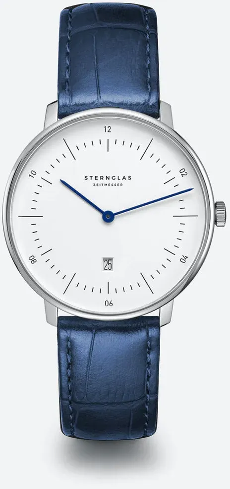 STERNGLAS - NAOS XS - NOBLE - weiß silber - dunkelblau  / 33MM