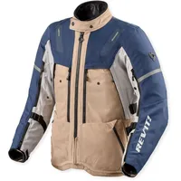 RevIt! Revit Sand 5 H2o Textiljacke wasserdicht - Beige/Blau