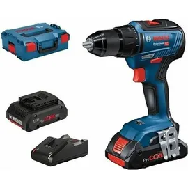 Bosch GSR 18V-55 Professional inkl. 2 x 4 Ah + L-Boxx 06019H5204
