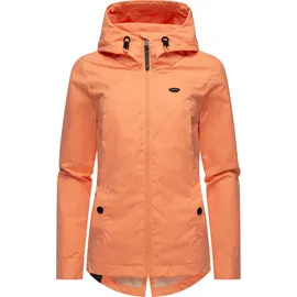Ragwear leichte Damen Übergangsjacke kurz Outdoor-Jacke wasserdicht Parka mit Kapuze Monade Übergang YOUMODO Peach24 Gr. M - M