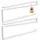 Intirilife 2x Papierrollenhalterung in Weiß - Z-Form, in Gr.: onesize