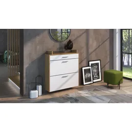 Vladon Malea 89 x 95,5 x 23 cm mit 1 Schublade hängend / weiß matt