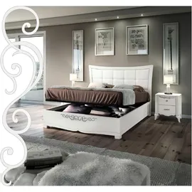 vaccari cav giovanni Garnitur Set 3tlg. Schlafzimmer Bett Nachttisch Doppel Holz Modern Gruppe Betten