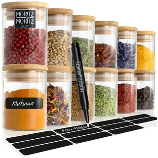 Moritz & Moritz Gewürzglas rund 125 ml 12 St.