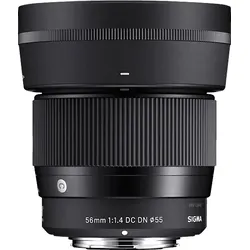 SIGMA Contemporary - 56 mm f./1.4 (Telezoom-Objektiv für Canon R-Mount, Schwarz)
