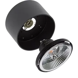 Spectrum Chloe AR111 1-flg. rund schwarz
