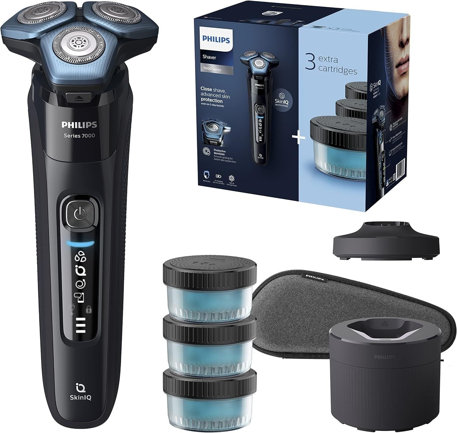 Philips Shaver Series 7000 - Elektrischer Nass- und Trockenrasierer für Herren 1 St Männer