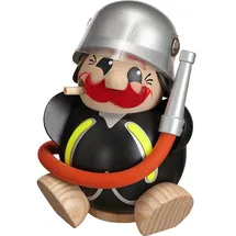 Seiffener Volkskunst eG Kugelräucherfigur Feuerwehrmann 12 cm mehrfarbig