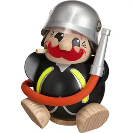 Seiffener Volkskunst eG Kugelräucherfigur Feuerwehrmann 12 cm mehrfarbig