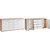 Procontour Kommode Sun BESTSELLER 150 x 74 x 35 cm Weiß / Beige