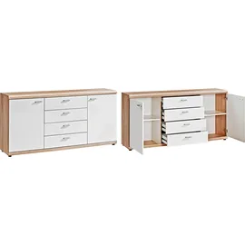 Procontour Kommode Sun BESTSELLER 150 x 74 x 35 cm Weiß / Beige