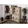 Massivmoebel24 Highboard 150 x 160 x 45 cm Beige / Weiß