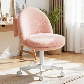 COMHOMA Homeoffice Stuhl Kunstleder Rosa