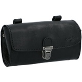 Gusti Satteltasche Leder - Wolfgang L. Lenkertasche Fahrradtasche Werkzeugtasche Aufbewahrungstasche Ersatzreifentasche Ledertasche Vintage Schwarz