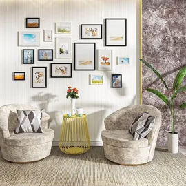 Woltu Bilderrahmen Silber 30x45 cm 10er Set