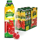 Pfanner Granatapfel Fruchtgetränk (8 x 1 l) - 25 % Fruchtgehalt – Fruchtgetränk im Vorratspack – Getränk aus Granatapfelsaft