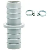 tecuro Verbindungssatz für Ablaufschläuche Ø 21-24 mm von Wasch-, Spülmaschinen -