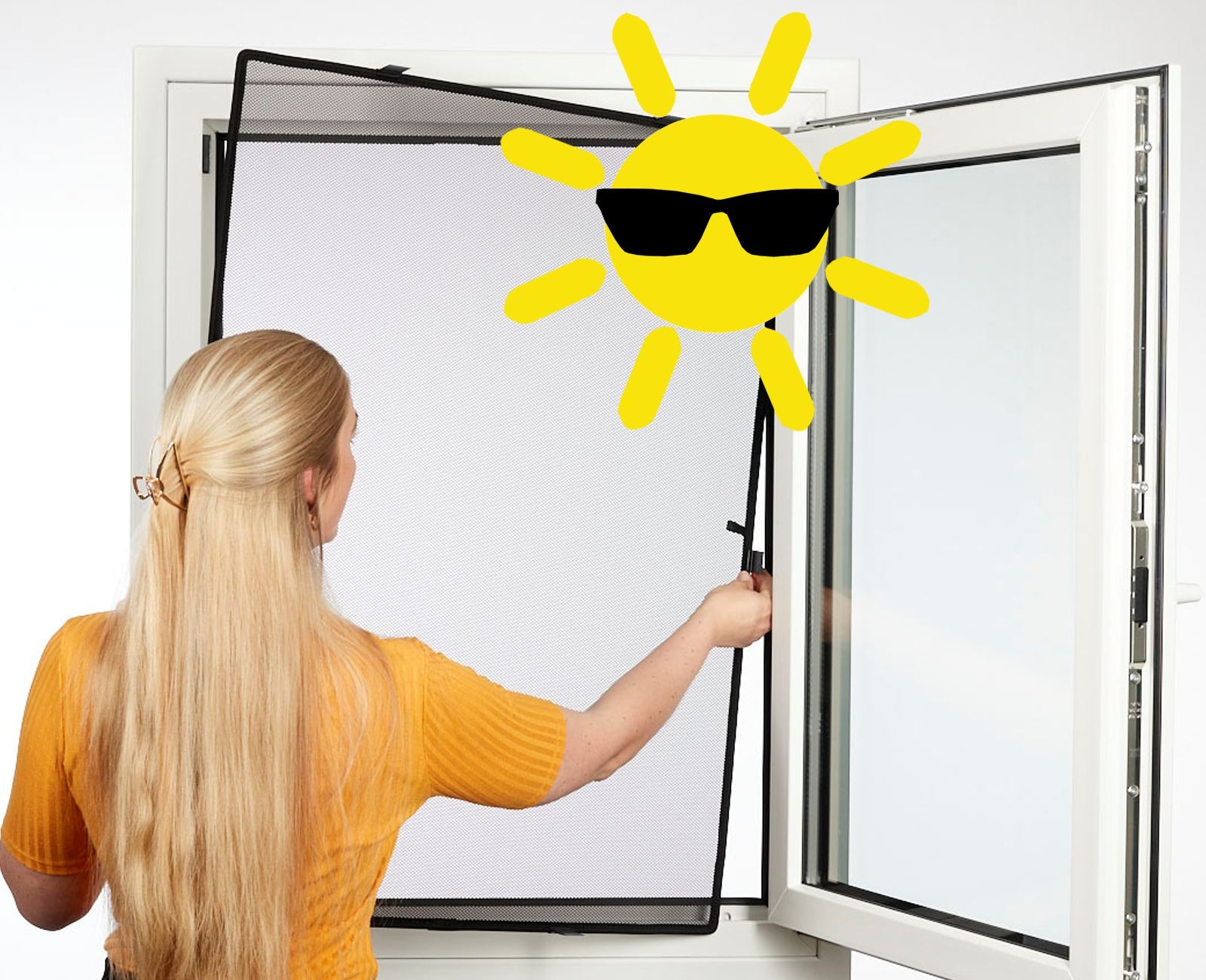 Fenster Sonnenschutz WinClip Cool Kunststofffenster