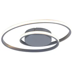 LED Deckenleuchte, Ring Design, dimmbar, 39 cm, ZIBAL