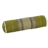 Handelsturm Thaikissen Nackenrolle 50x13 mit Füllung aus Kapok Yoga Bolster Yogakissen Rolle Feste Kissenrolle (Thaimuster bambusgrün)