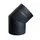 Kleining Rauchrohrbogen 150 mm Stahl 45 Grad schwarz