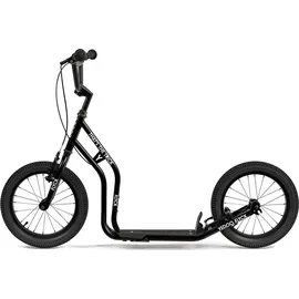 Yedoo Scooter Yedoo Flyck für Kinder ab 8 Jahren, mit Luftreifen 16/16 und Ständer Schwarz - Schwarz
