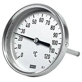 Riegler 102803-5249 Bimetallthermom., hochw. Ausf., L1=100/L2=80, Ø100, 0°C bis 200°C, 1Stk