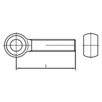 F. REYHER Nchfg. GmbH & Co. KG Augenschraube DIN 444 Form LB M8 x 80 25 Stück