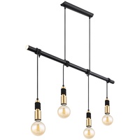 GLOBO LED Esszimmerleuchte hängend Hängelampe messing schwarz Pendelleuchte 4
