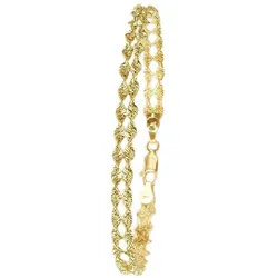 Armband FIRETTI "Schmuck Geschenk Gold 585 Armschmuck Armkette Fantasie Goldarmband", gelb (gelbgold, 585), Armbänder, Damen, Gelbgold 585