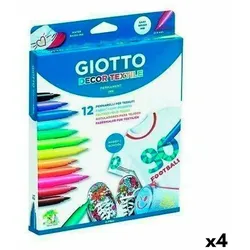 Marker-Set Giotto Decor Textile Bunt (4 Stück)