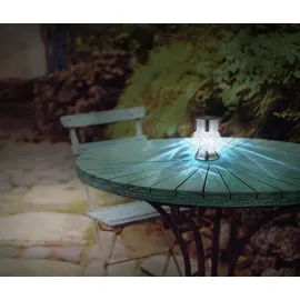 GLOBO Solarleuchte Edelstahl 2er Set Schwarz