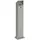 Proregal Kombiascher Standsäule für Außenbereich HxBxT 115 x 18 x 15 cm Verzinkter Stahl Silber