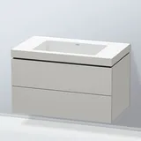 Duravit Vero Air Waschtisch mit L-Cube Unterschrank, 2 Auszüge, LC6927N0707