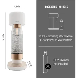 MySoda Wassersprudler Weiß-Kupfer