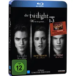 Die Twilight Saga 1-3 - Was bis(s)her geschah... (inkl. Sammelkarte) [Blu-ray] [Limited Edition] | Zustand: Neu & original versiegelt